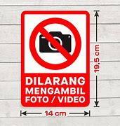 Gambar Dilarang Foto Dan Video